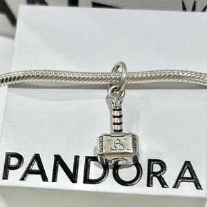 Pandora X Marvel the Avengers Thor's Hammer Dangle Charm
